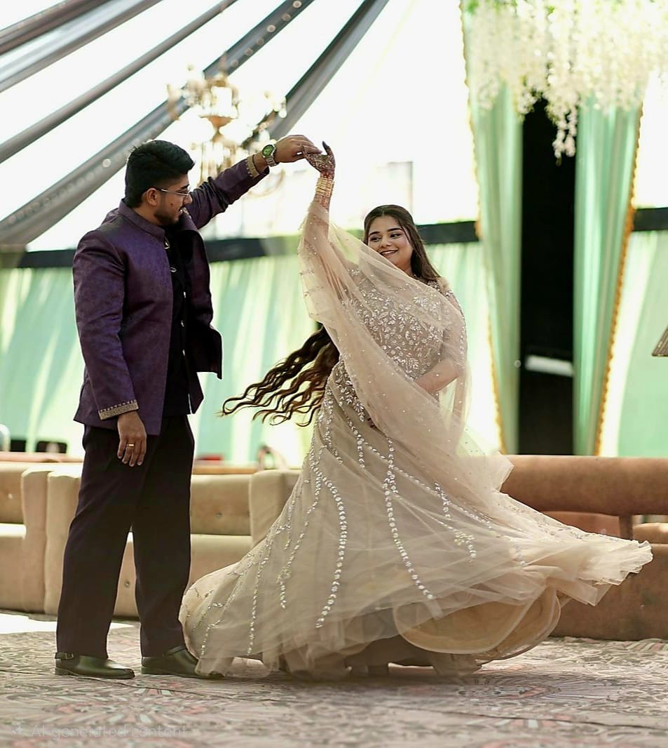 Rupanshu and Anu sharing a dance